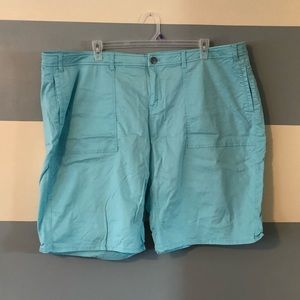 Turquoise Lane Bryant Bermuda Shorts